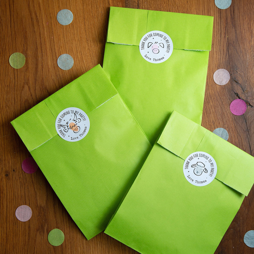Farm Personalised Party Stickers