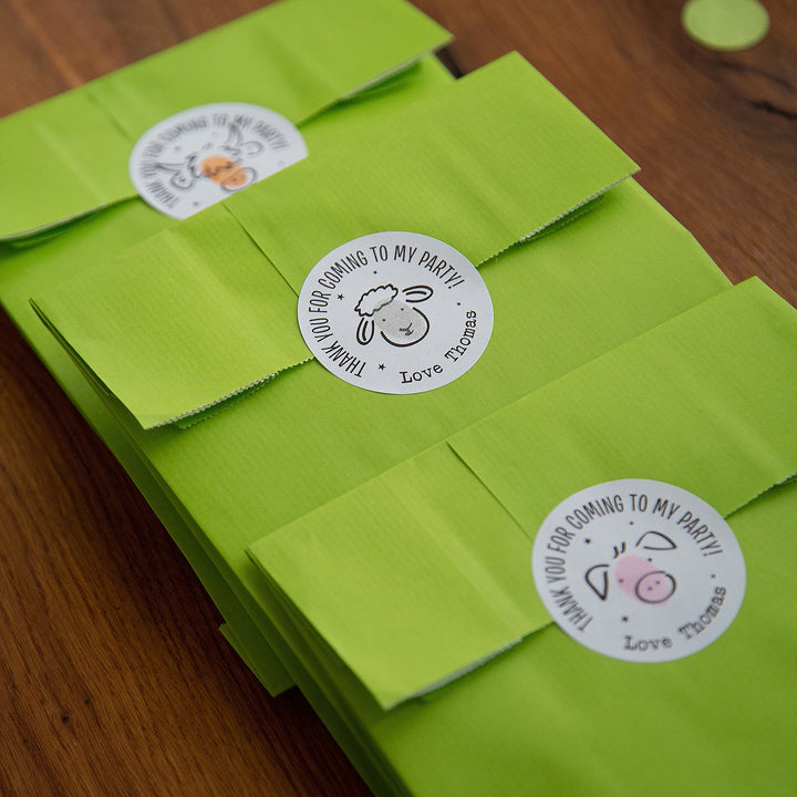 Farm Personalised Party Stickers