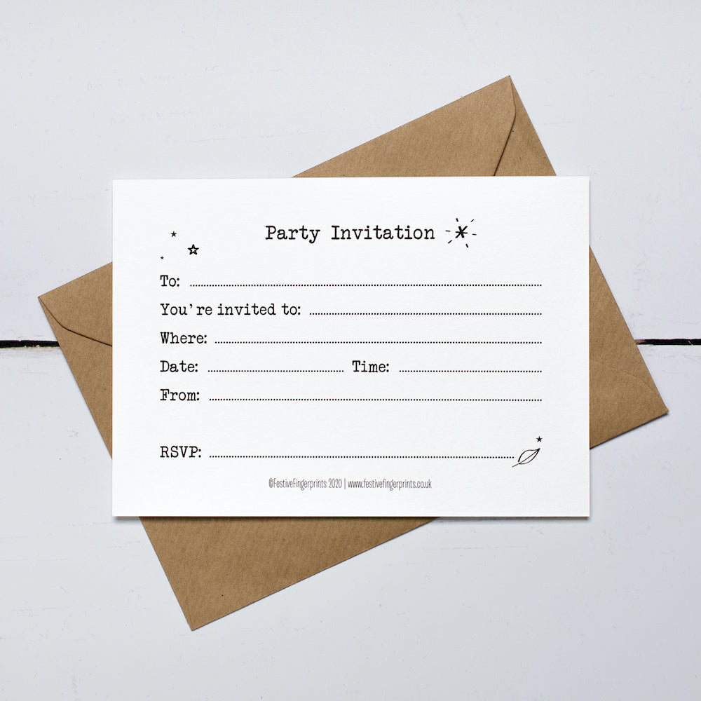 Minibeasts Invitation Card Making Kit