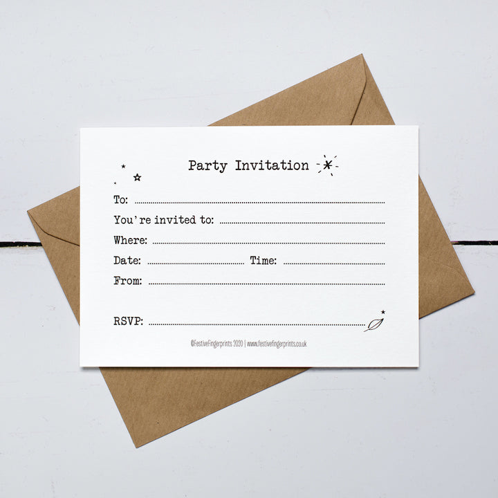 Minibeasts Invitation Card Making Kit