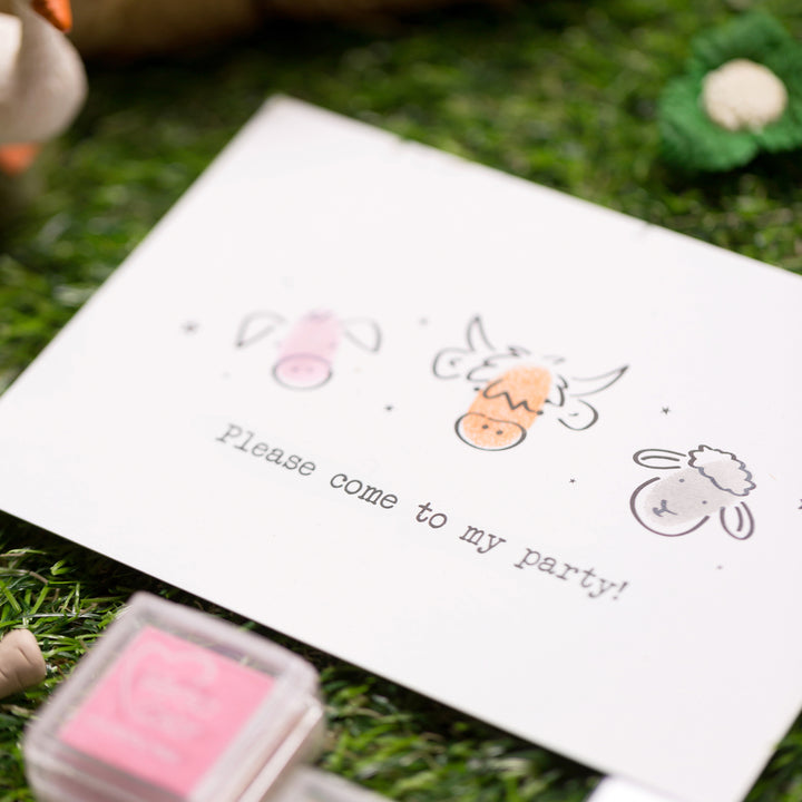 Farm Invitation Card Making Kit