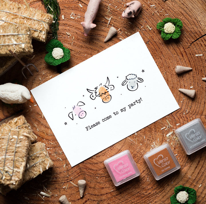 Farm Invitation Card Making Kit