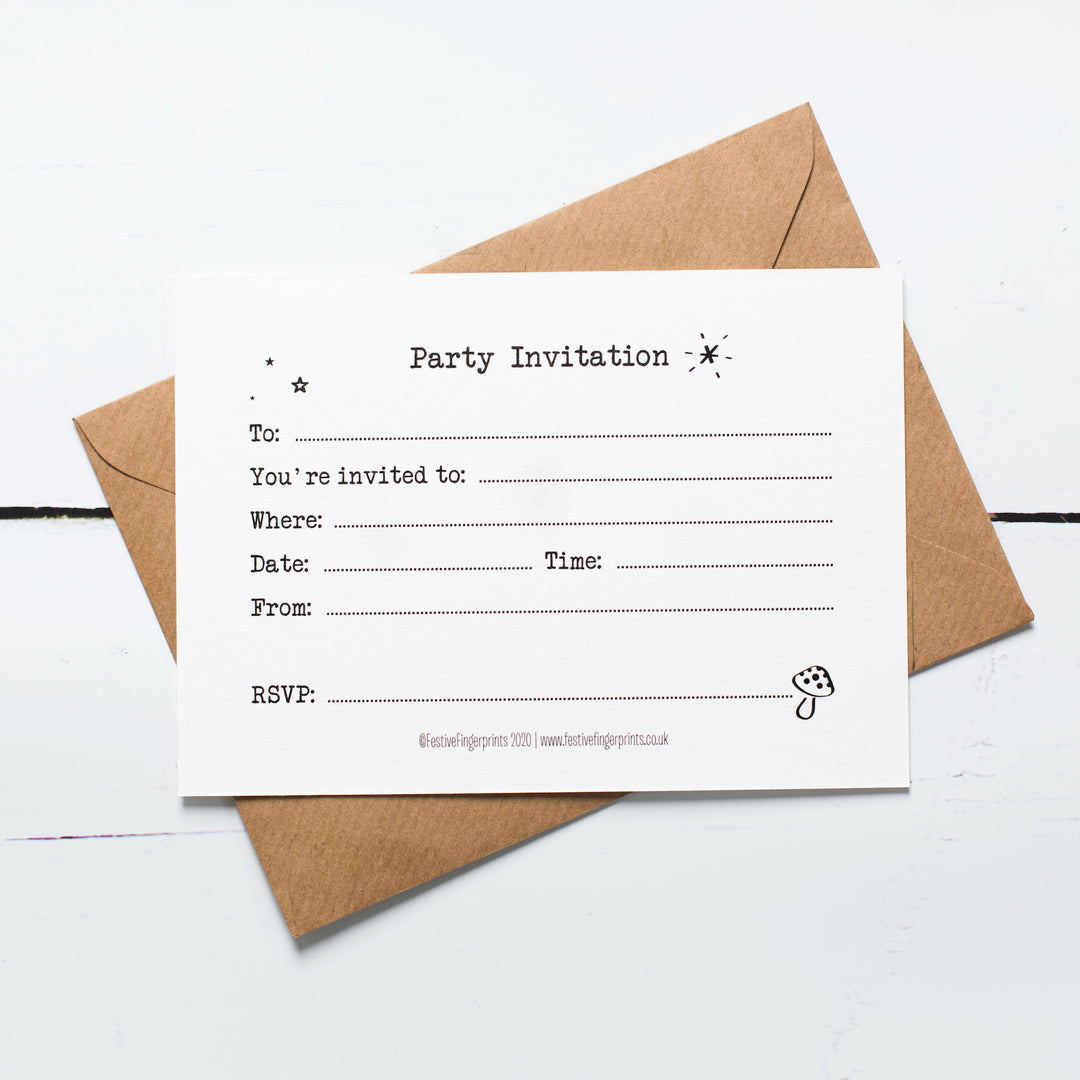 Woodland Friends Invitation Card Making Kit