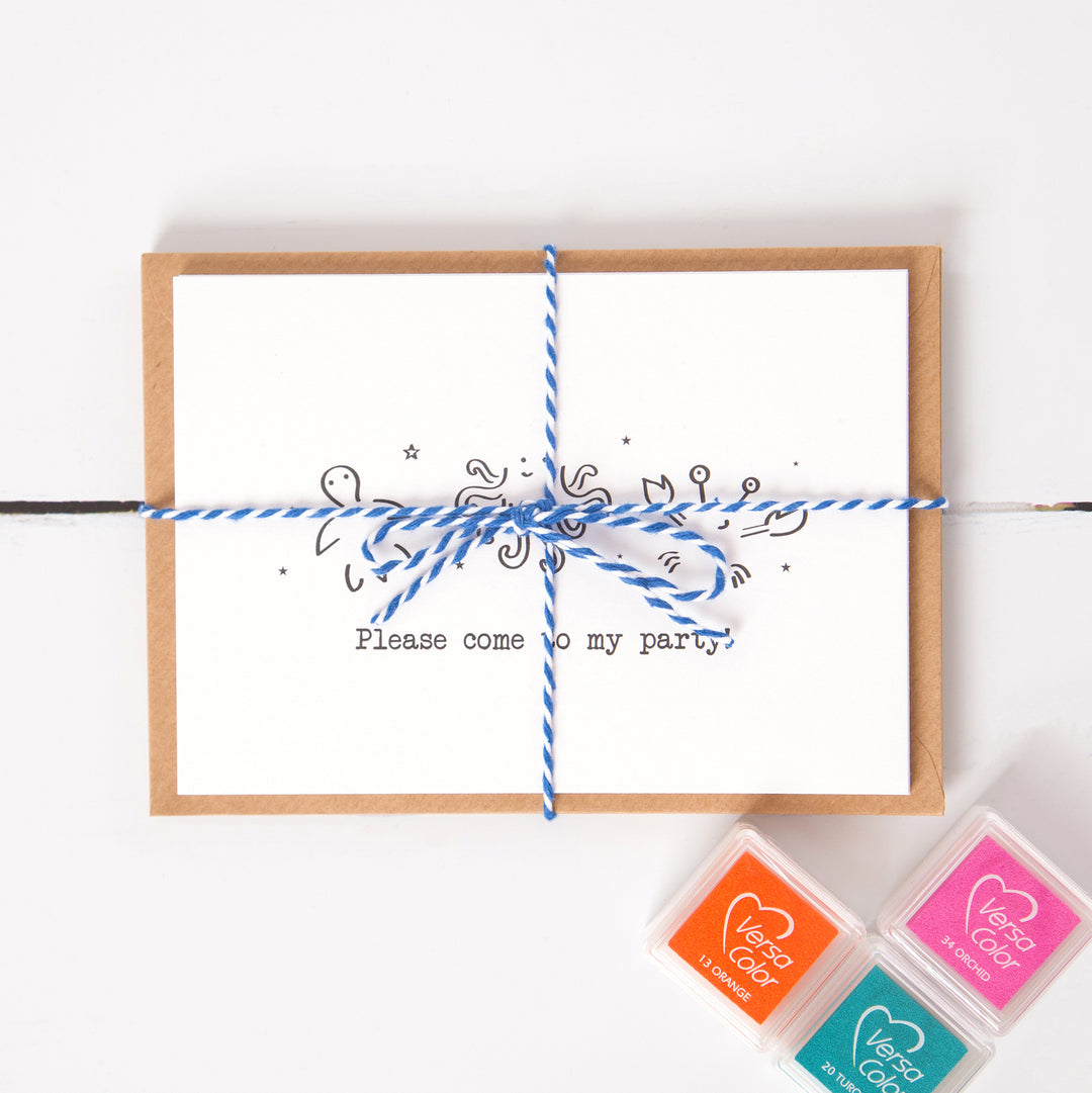 Under the Sea Invitation Card Making Kit