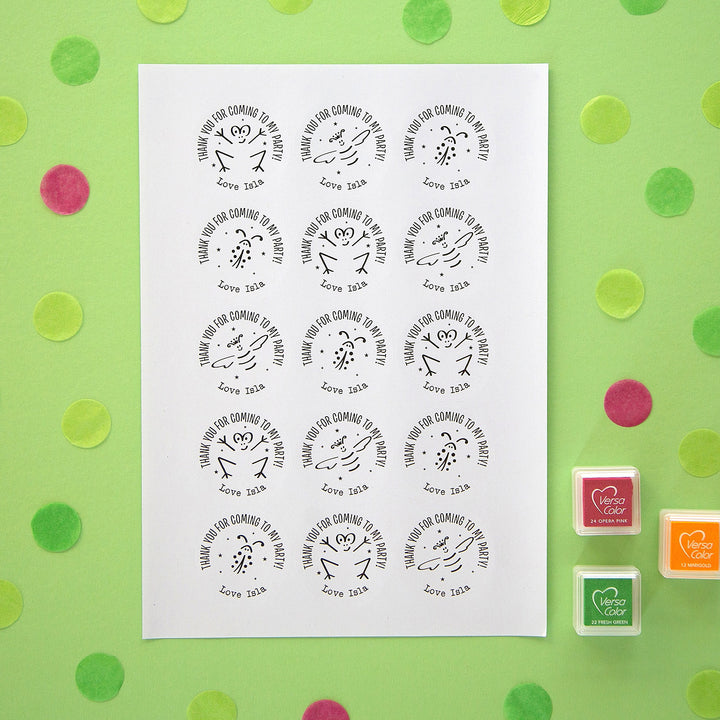 Minibeast Personalised Party Stickers
