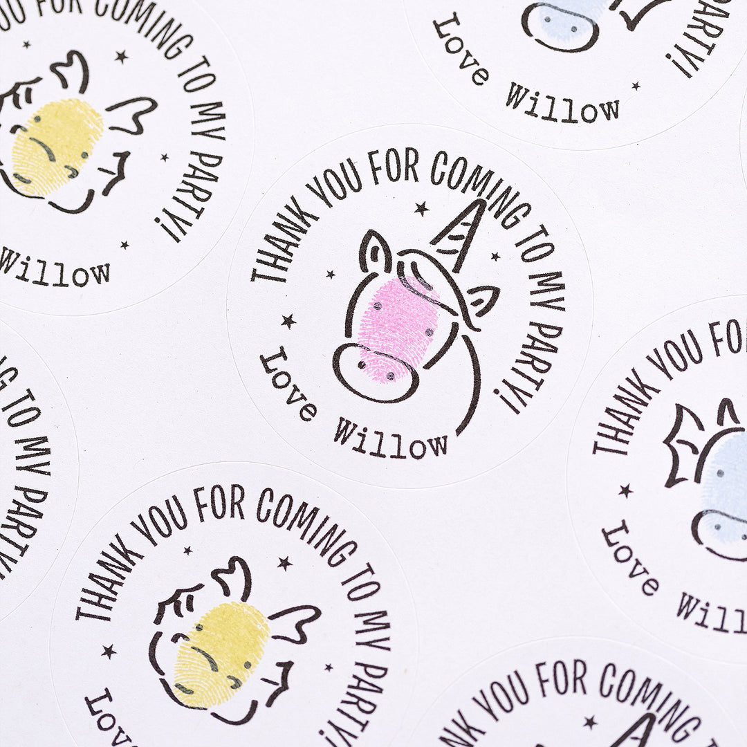 Mythical Creatures Personalised Party Stickers
