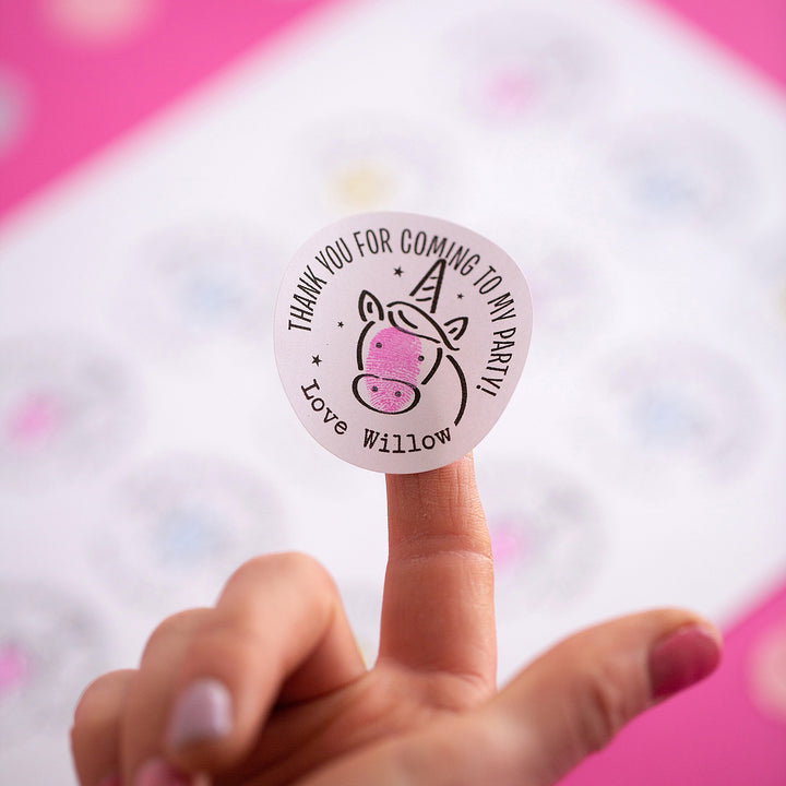 Mythical Creatures Personalised Party Stickers