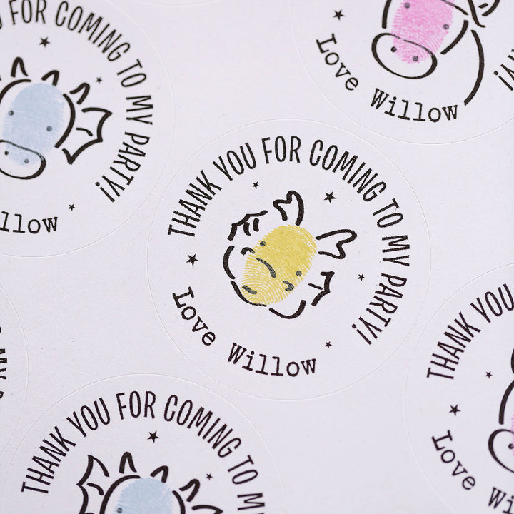 Mythical Creatures Personalised Party Stickers