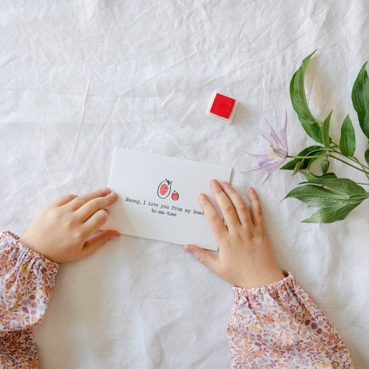 Nanny, I Love You From My Head To-ma-toes Card Making Kit