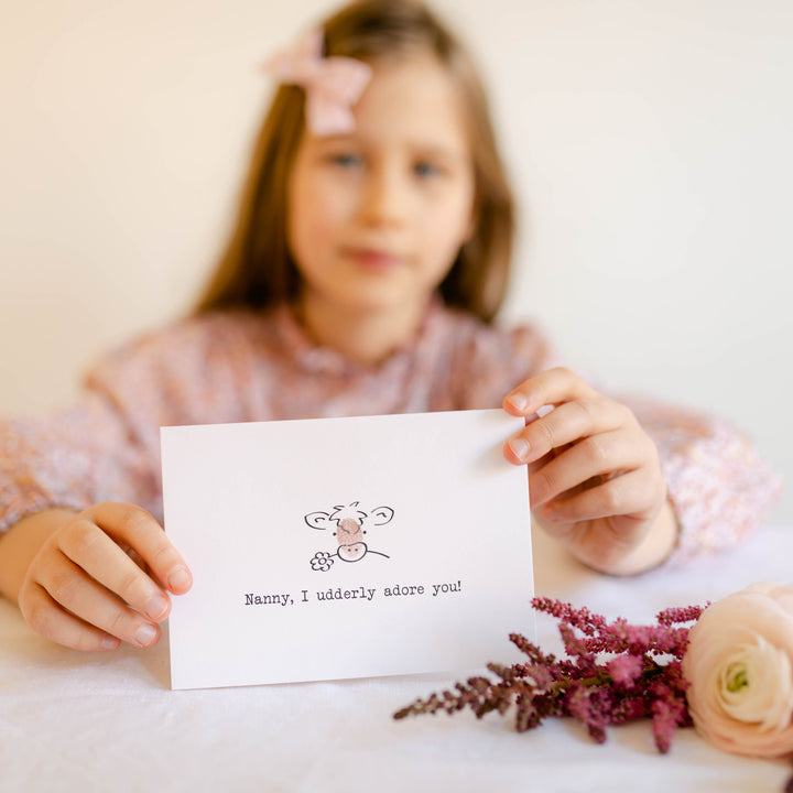 Nanny, I Udderly Adore You Card Making Kit