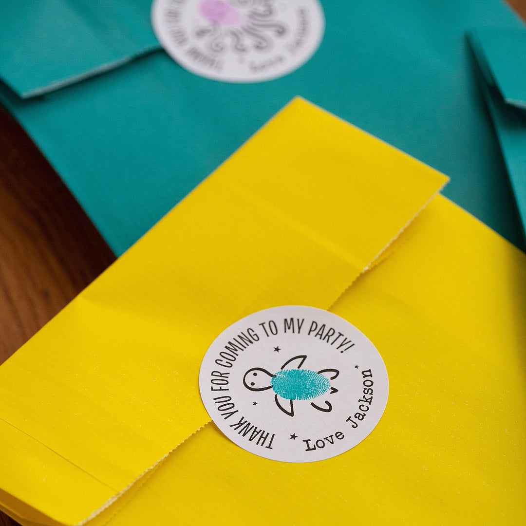 Under the Sea Personalised Party Stickers