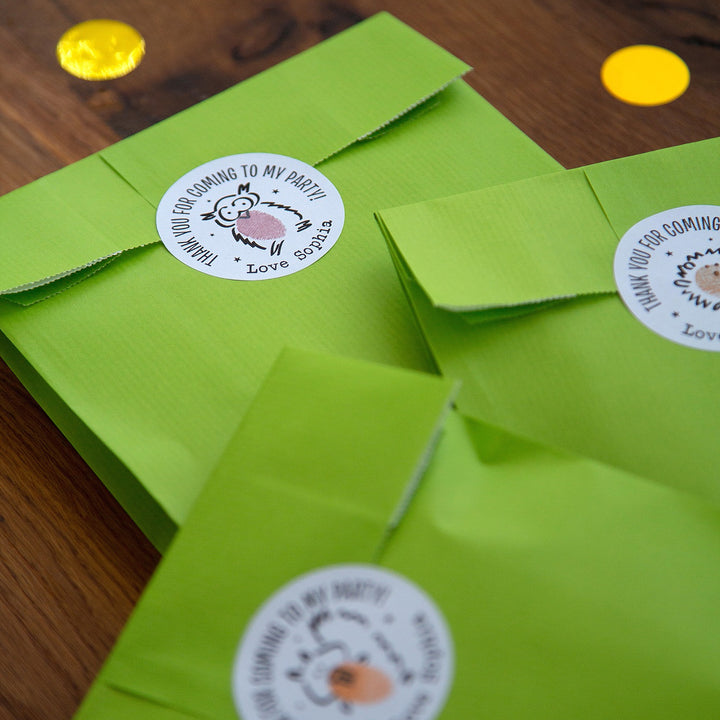 Woodland Friends Personalised Party Stickers