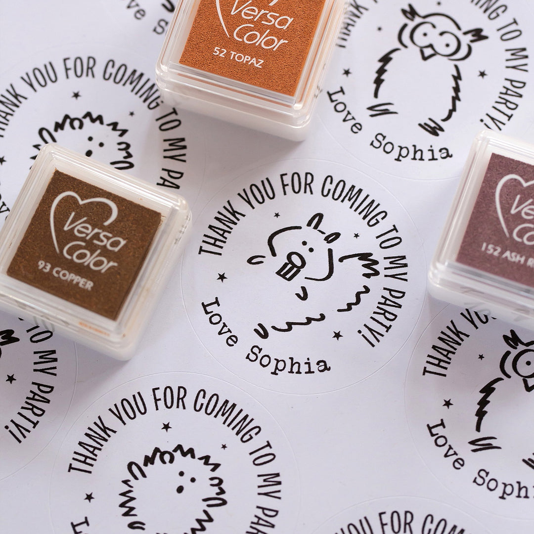 Woodland Friends Personalised Party Stickers