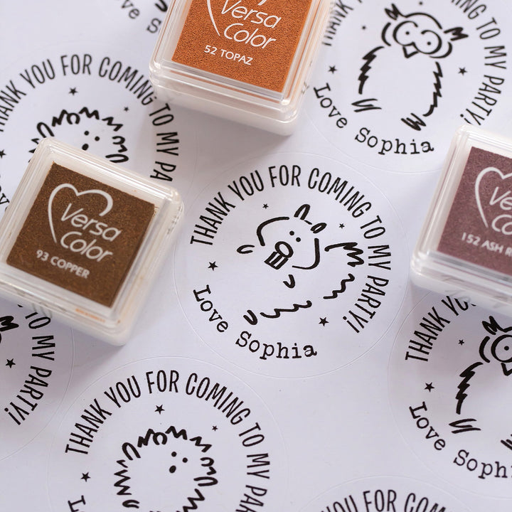 Woodland Friends Personalised Party Stickers