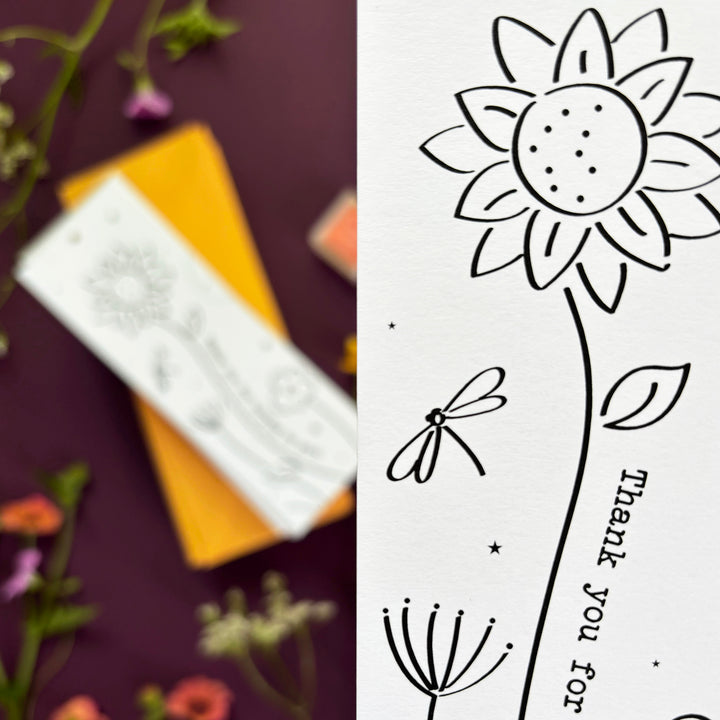 Bloomin’ Marvellous Teacher Bookmark Gift