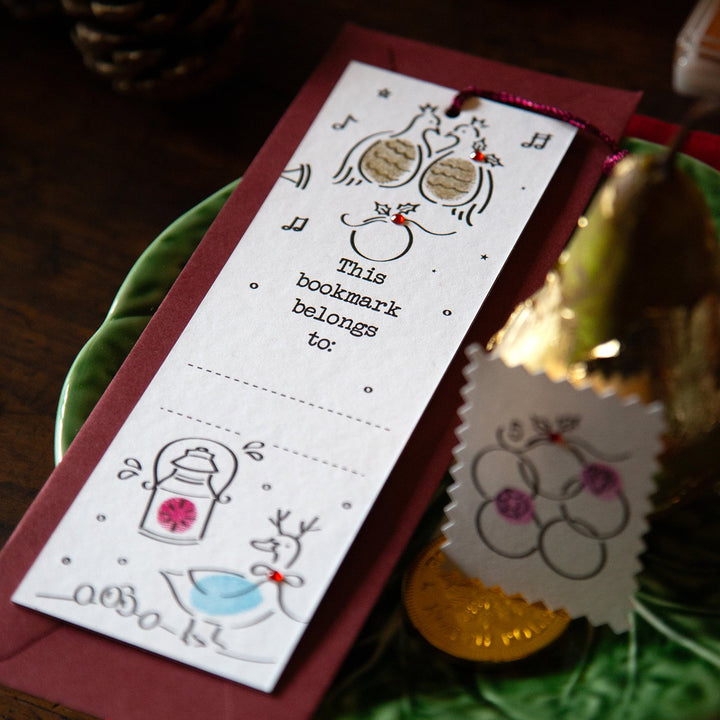 12 Days of Christmas Festive Bookmark Kit