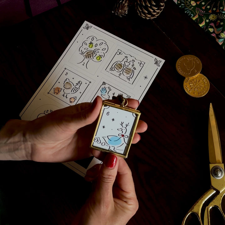 12 Days Of Christmas Cut-Out Gift Tag Kit