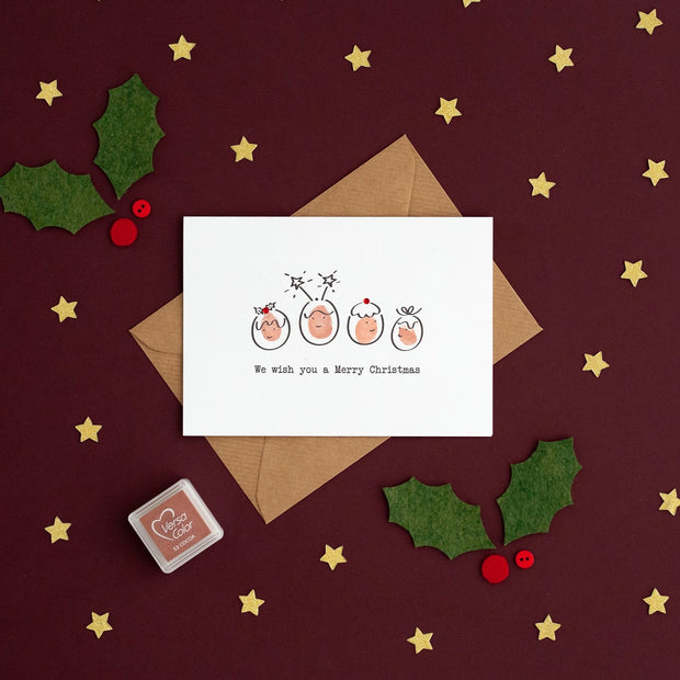 Pudding Christmas Card Making Kit
