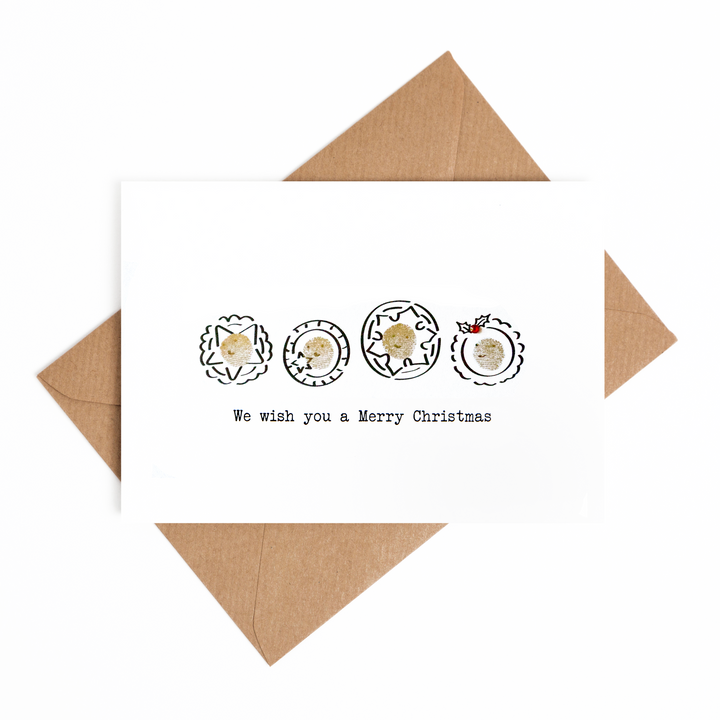 Mince Pie Family Christmas Card Making Kit
