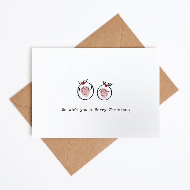 Pudding Christmas Card Making Kit