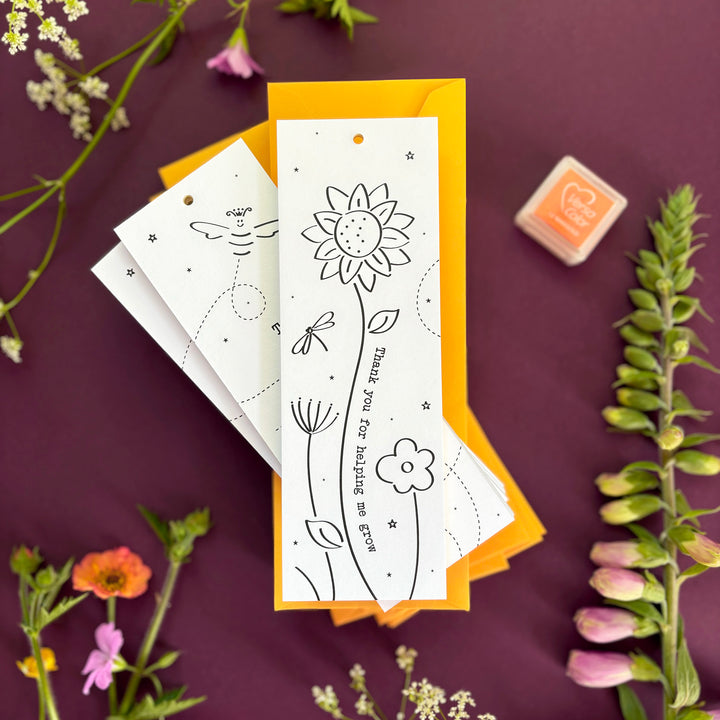 Bloomin’ Marvellous Teacher Bookmark Gift