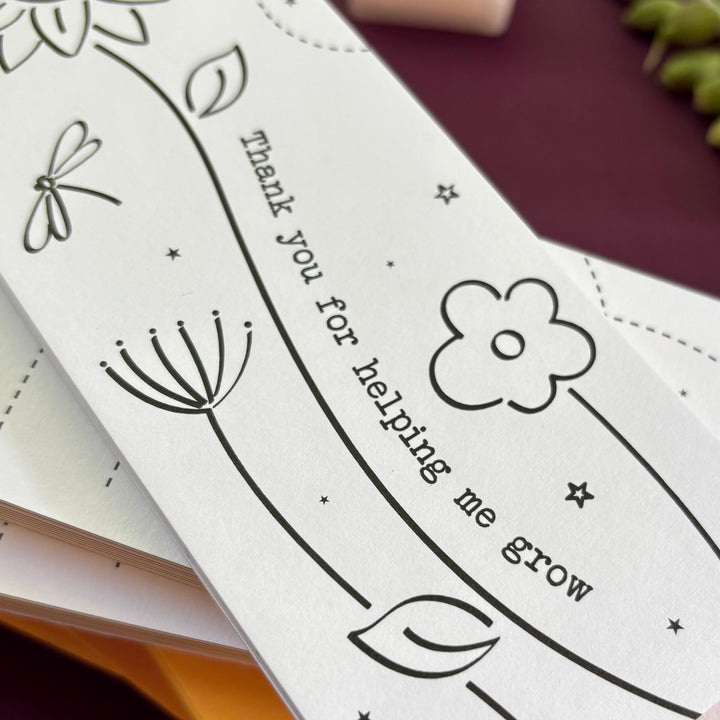 Bloomin’ Marvellous Teacher Bookmark Gift