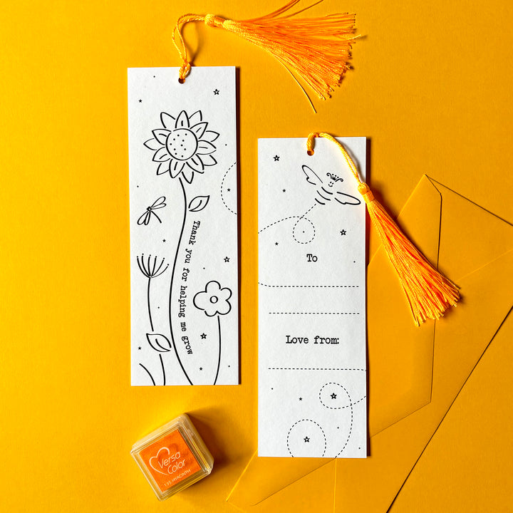 Bloomin’ Marvellous Teacher Bookmark Gift