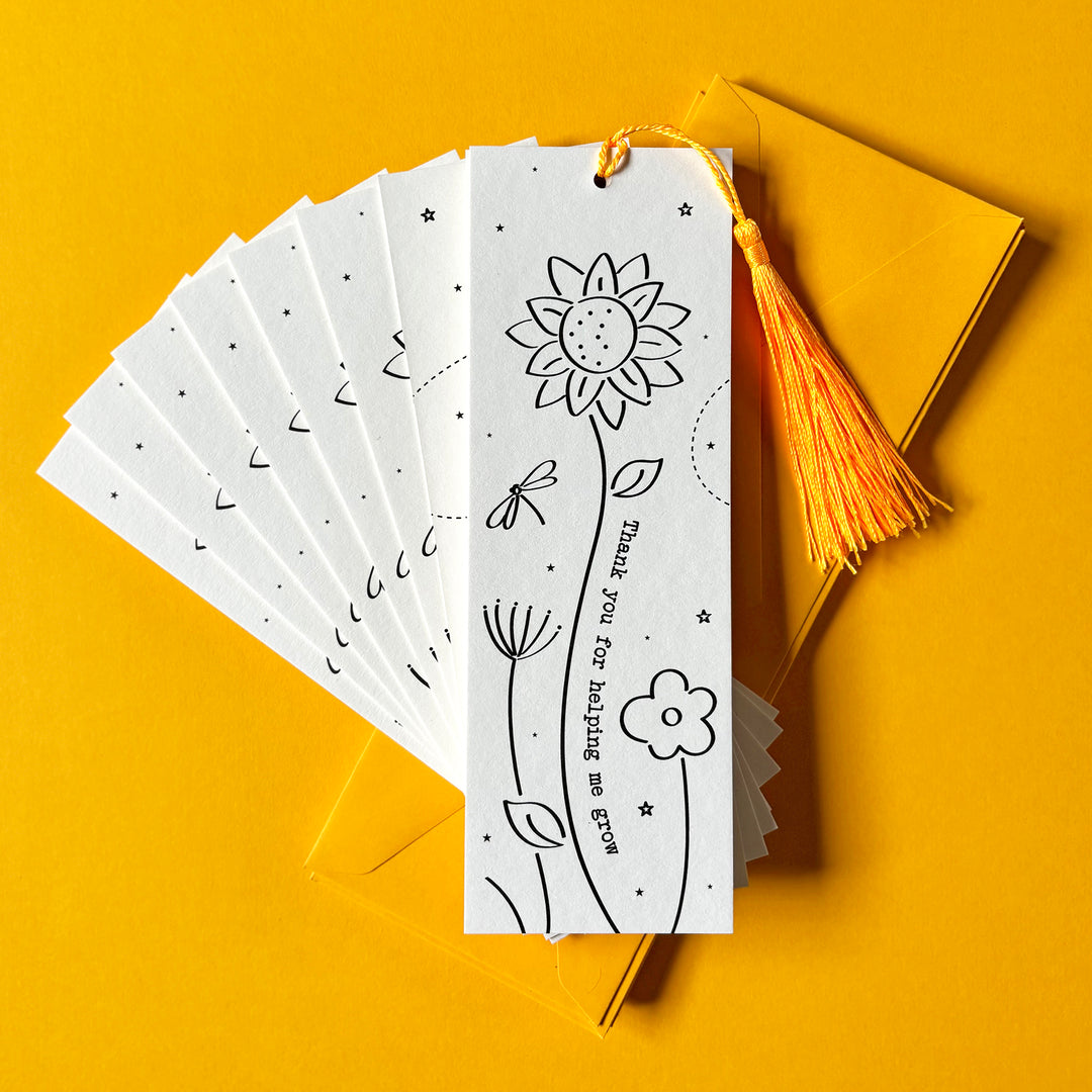 Bloomin’ Marvellous Teacher Bookmark Gift