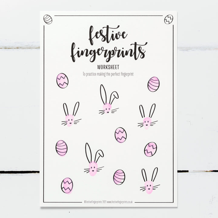 Easter Bunny Card Making Kit - Pink