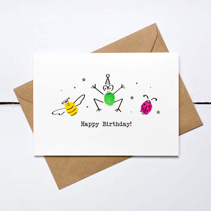 Minibeasts Birthday Card Making Kit