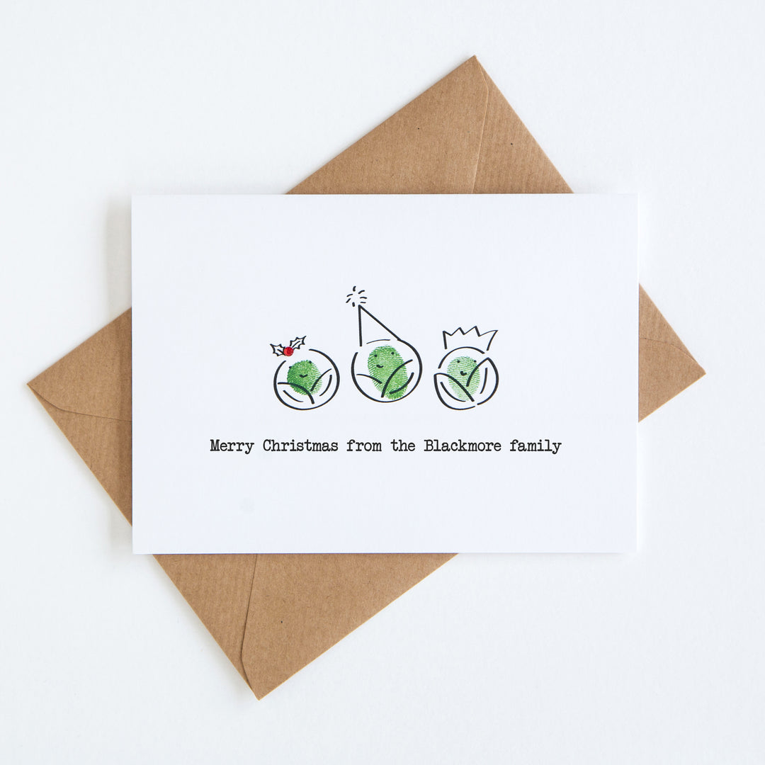 Sprout Personalised Christmas Card Kit (18 Pack)