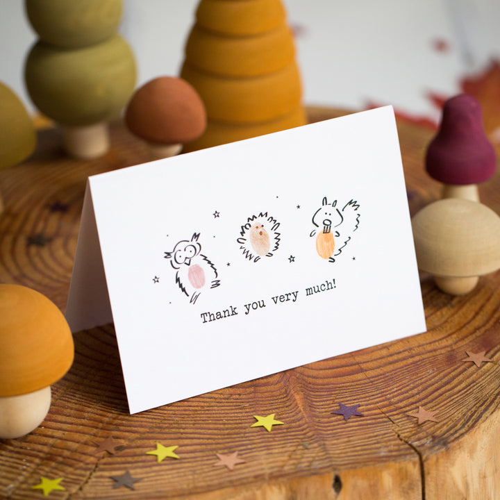 Woodland Friends Thank You Card Making Kit