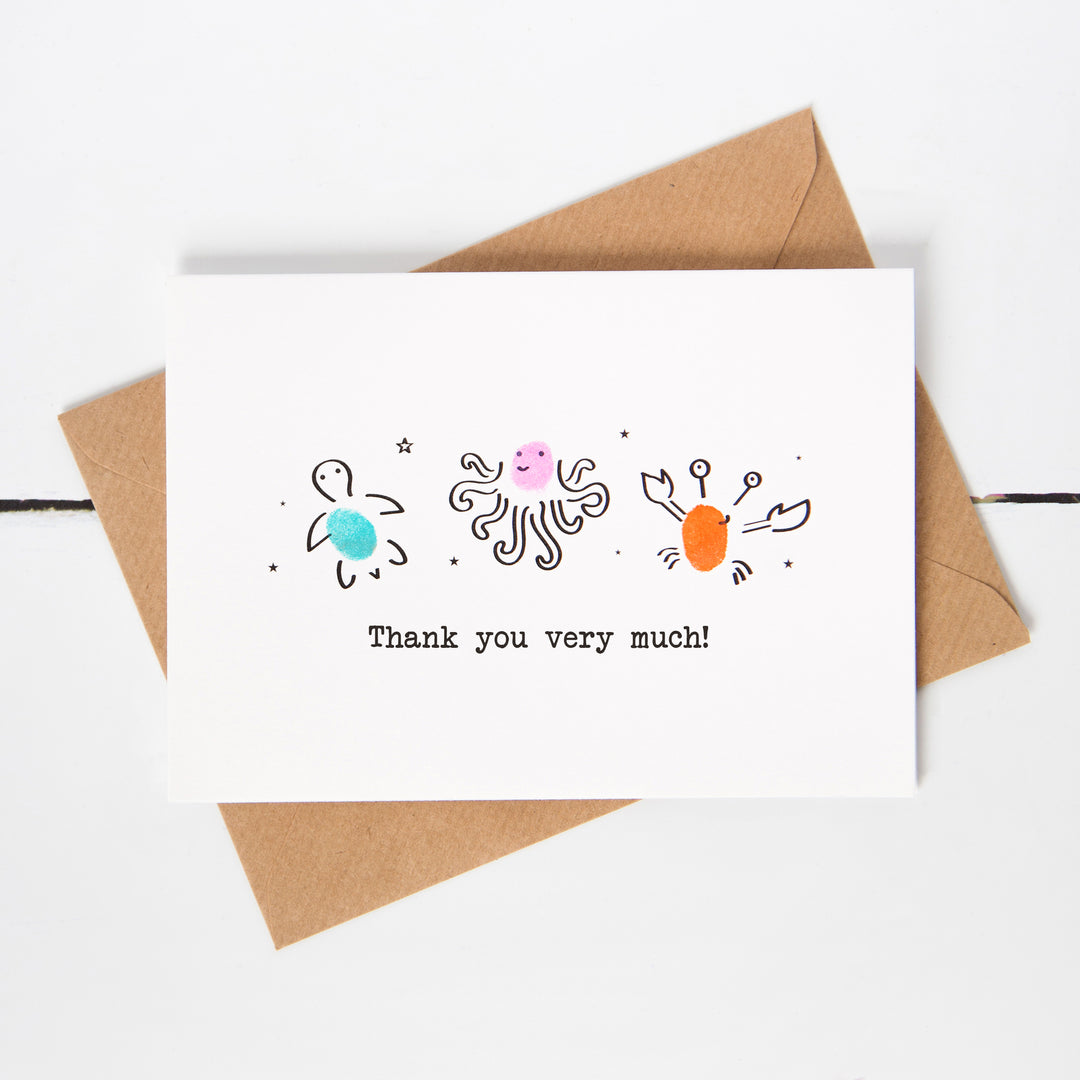Under the Sea Thank You Card Making Kit